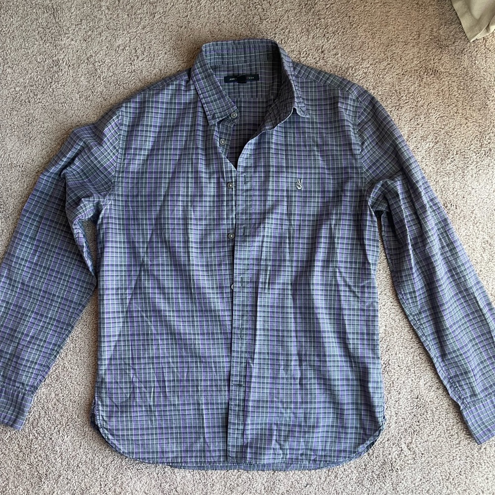 John Varvatos Plaid Dress Shirt